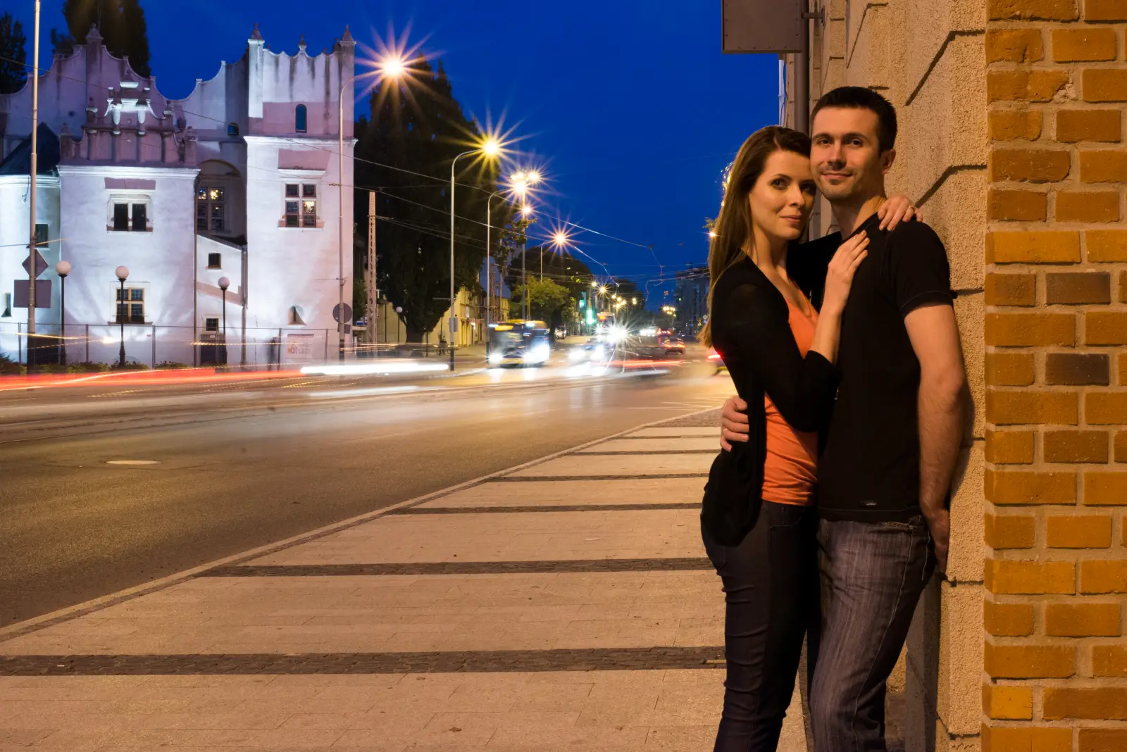 Kobieta tuli się do mężczyzny podczas sesji nocnej w Pabianicach